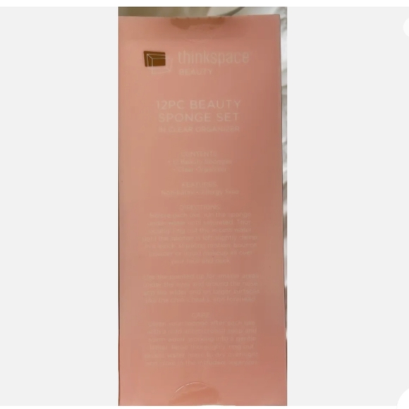 14-Piece Thinkspace Beauty Blending Sponge Set Plus Clear Organizer (Pink - Picture 2 of 3